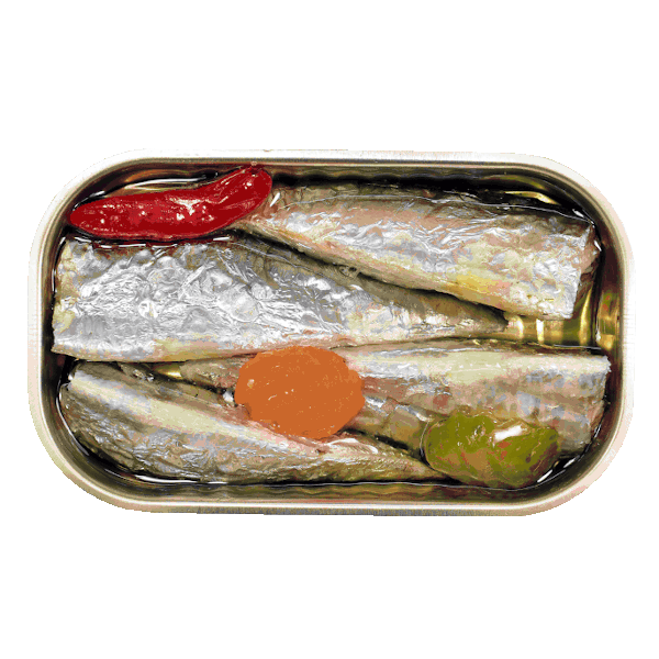 Sardinas en aceite de oliva picante con encurtidos - Gallery
